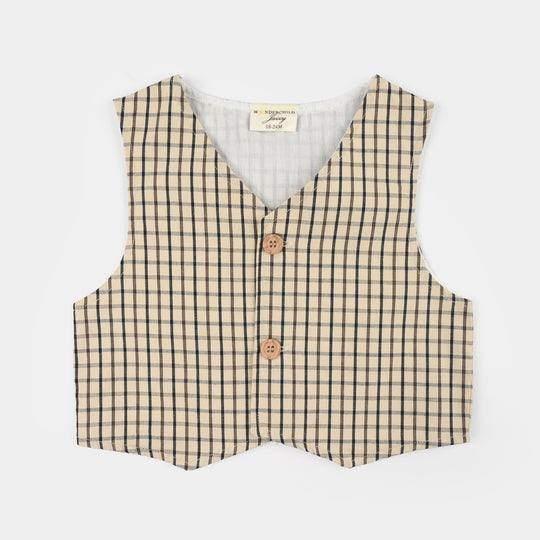 Infant Boys Jersey/Terry 2Pc Suit 294-017 E-C-BEIGE