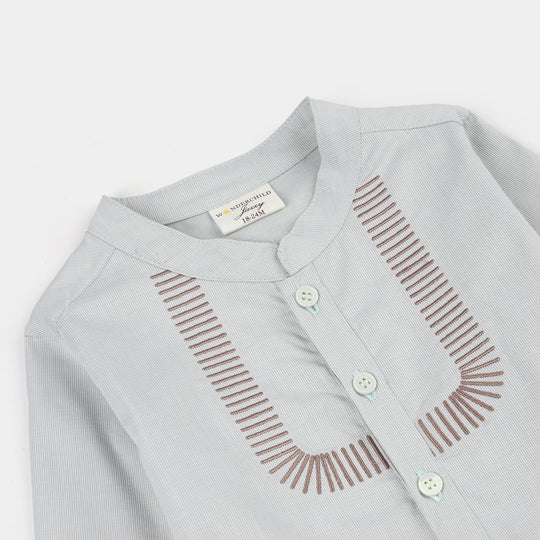 Infant Boys Jersey/Terry 2Pc Suit 294-004-GREEN