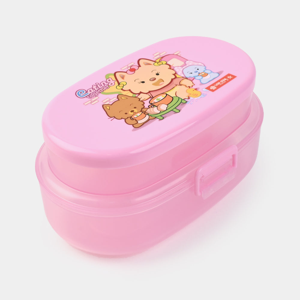 Lion Star Oval Pop Lunch Box Pack of 2-Pink