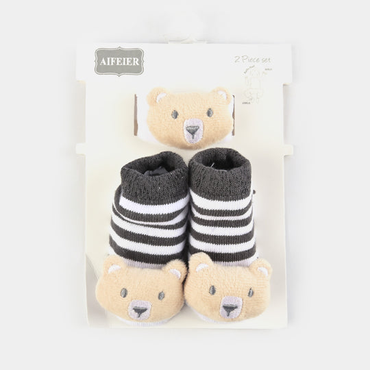 Baby Socks With Wrist Band | 0-9M