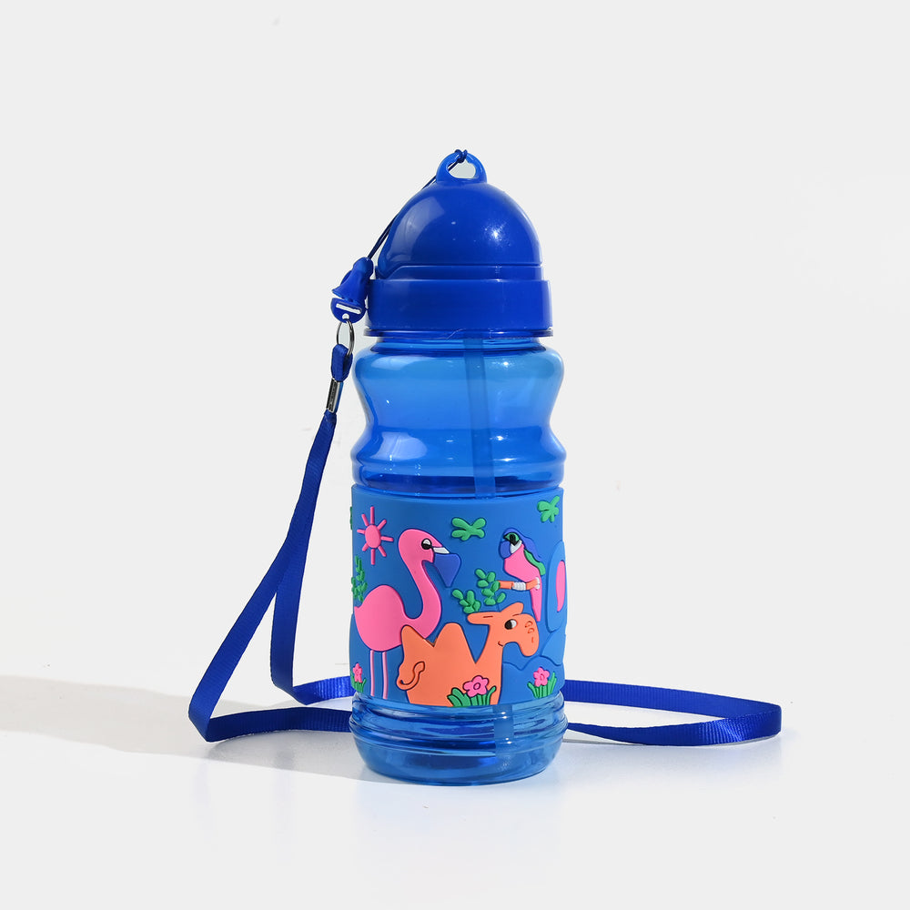 Kids Plastic Water Bottle with Carrying Strap
