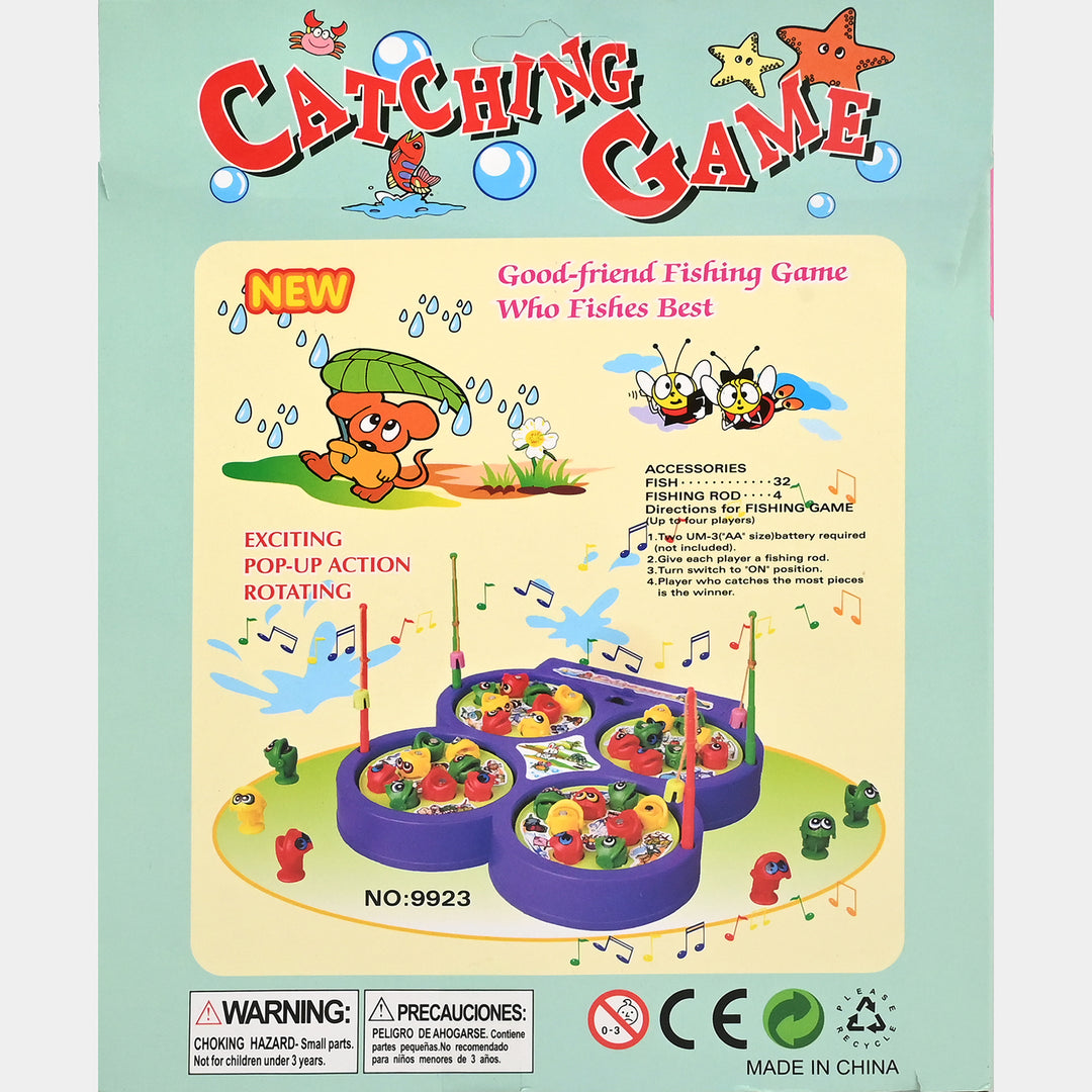 Electric Musical Fishing Game Play Set for Kids