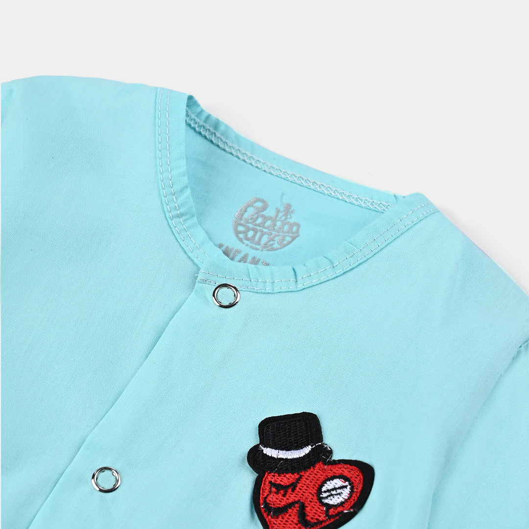 Infant Unisex Vest Heart-LT.Blue