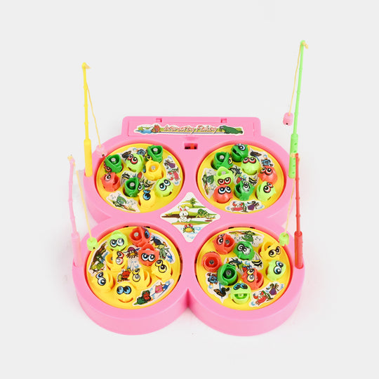 Electric Musical Fishing Game Play Set for Kids