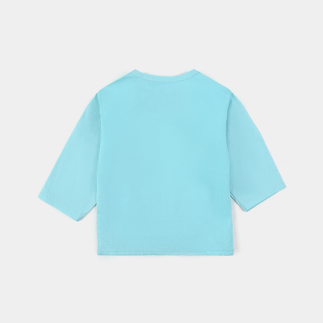 Infant Unisex Vest Heart-LT.Blue