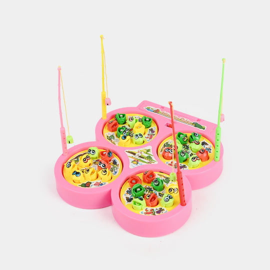 Electric Musical Fishing Game Play Set for Kids
