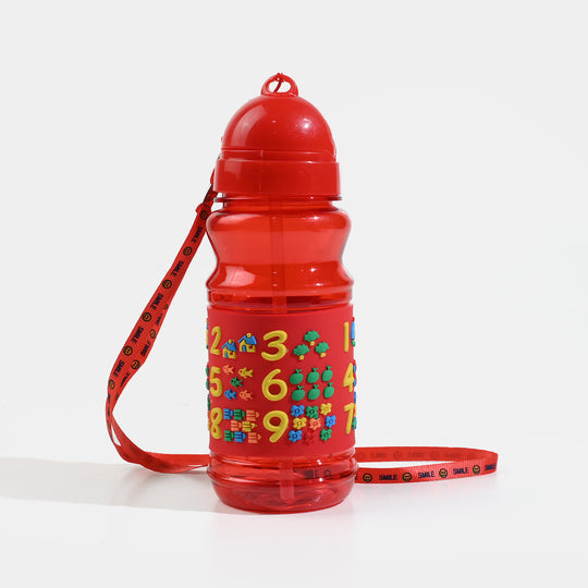 Kids Plastic Water Bottle with Carrying Strap
