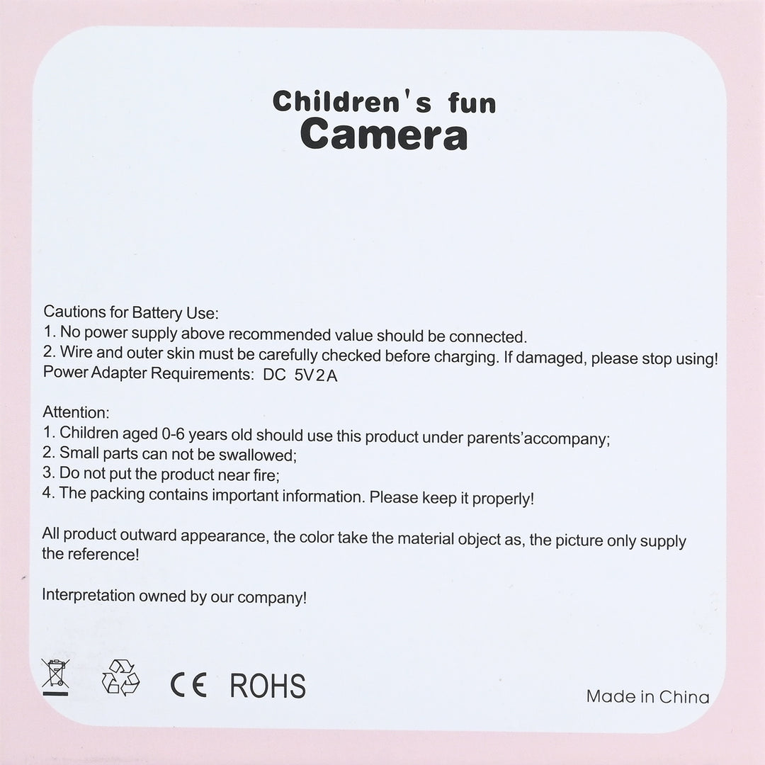 Children Digital Fun Camera