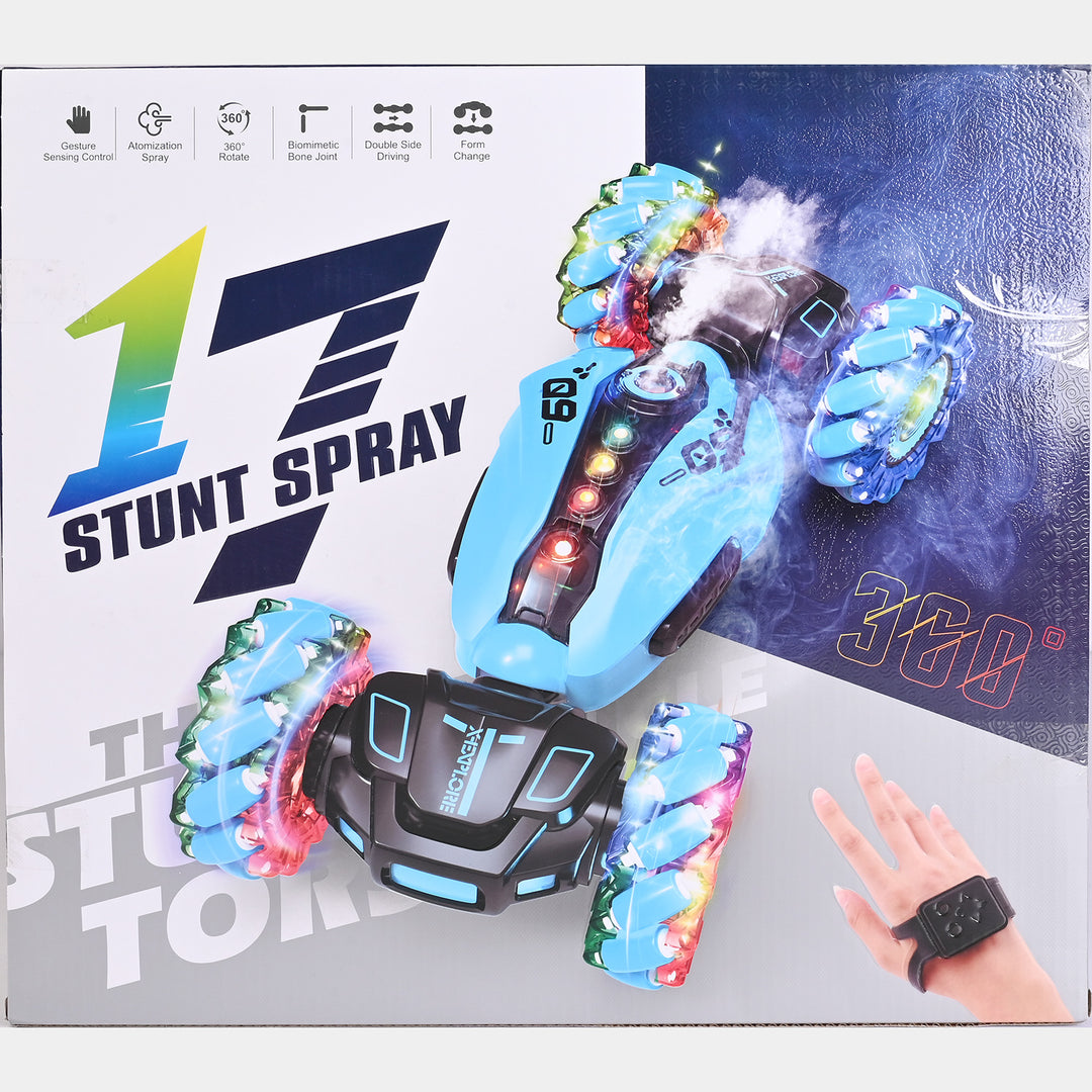 Remote Control Stunt Car with Sound & Spray