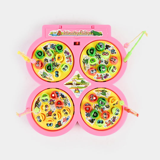Electric Musical Fishing Game Play Set for Kids