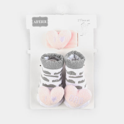 Baby Socks With Wrist Band | 0-9M