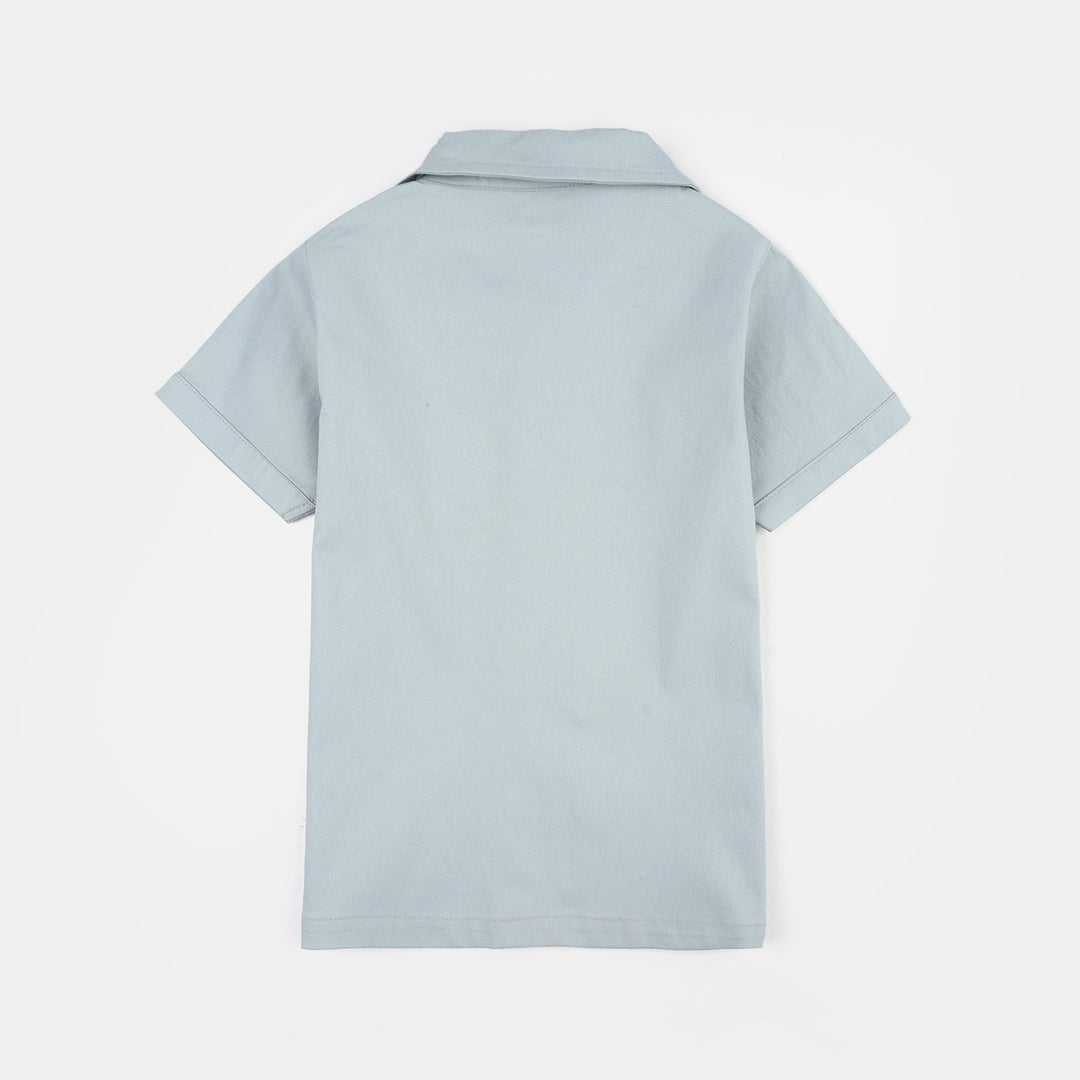 Infant Boys Jersey/Terry 2Pc Suit 294-016 E-C-BEIGE