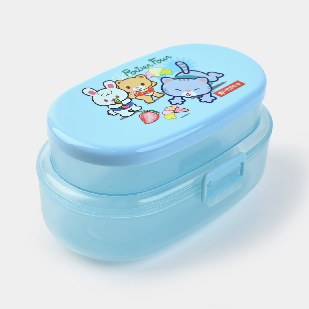 Lion Star Oval Pop Lunch Box Pack of 2-Blue