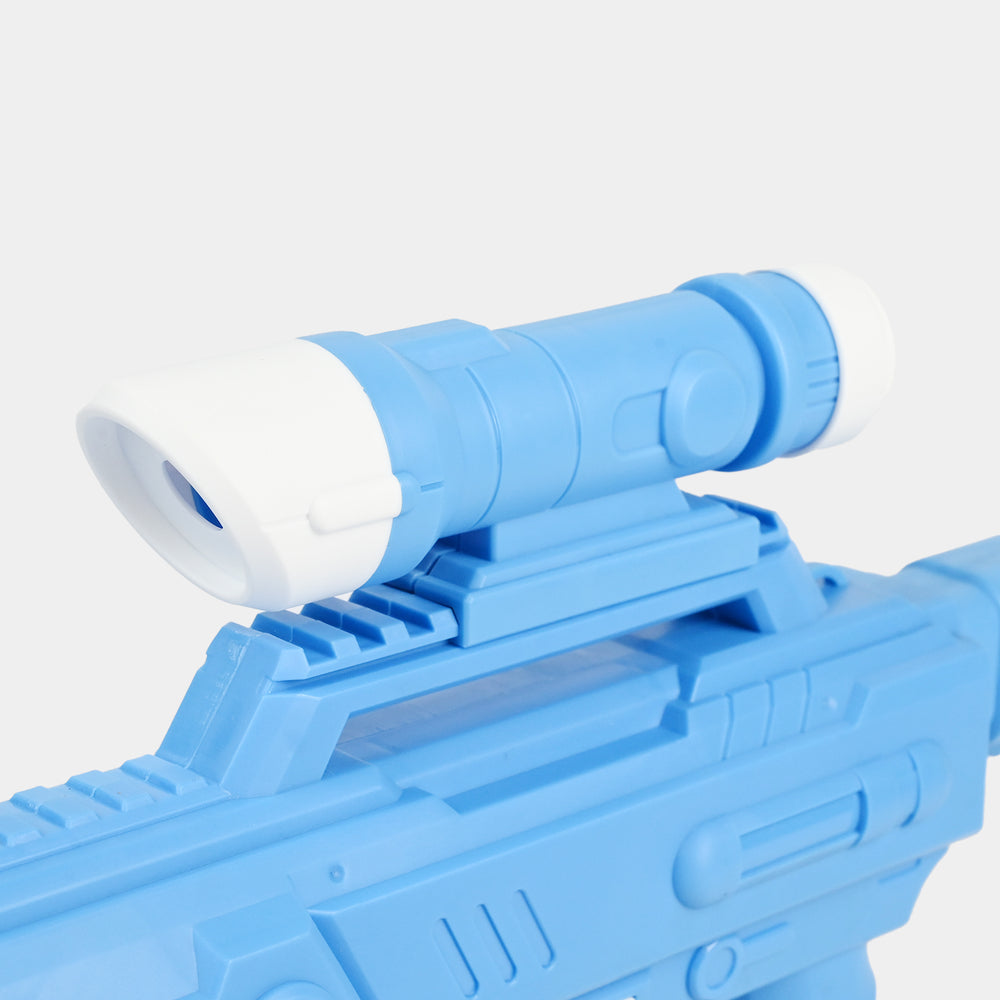 Electric One-Button Automatic Bubble Machine Blaster with Light