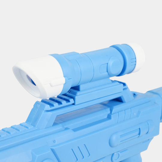 Electric One-Button Automatic Bubble Machine Blaster with Light