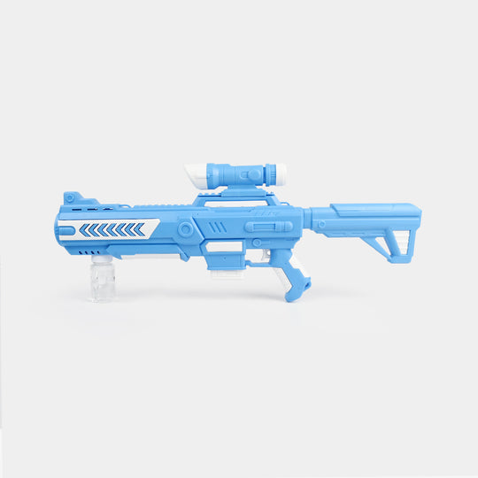 Electric One-Button Automatic Bubble Machine Blaster with Light