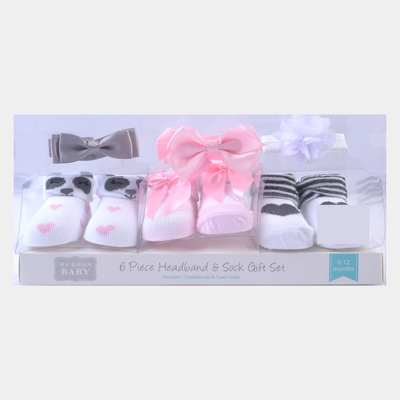 Baby Girl Socks  & Headband Pack of 3 Gift Set