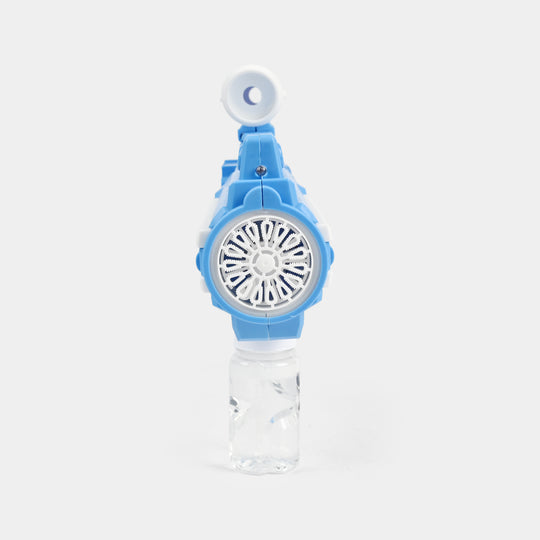 Electric One-Button Automatic Bubble Machine Blaster with Light