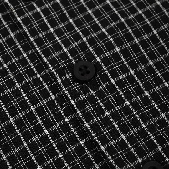 Boys Cotton Casual Shirt H/S Awesome-BLACK