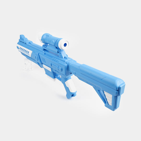 Electric One-Button Automatic Bubble Machine Blaster with Light