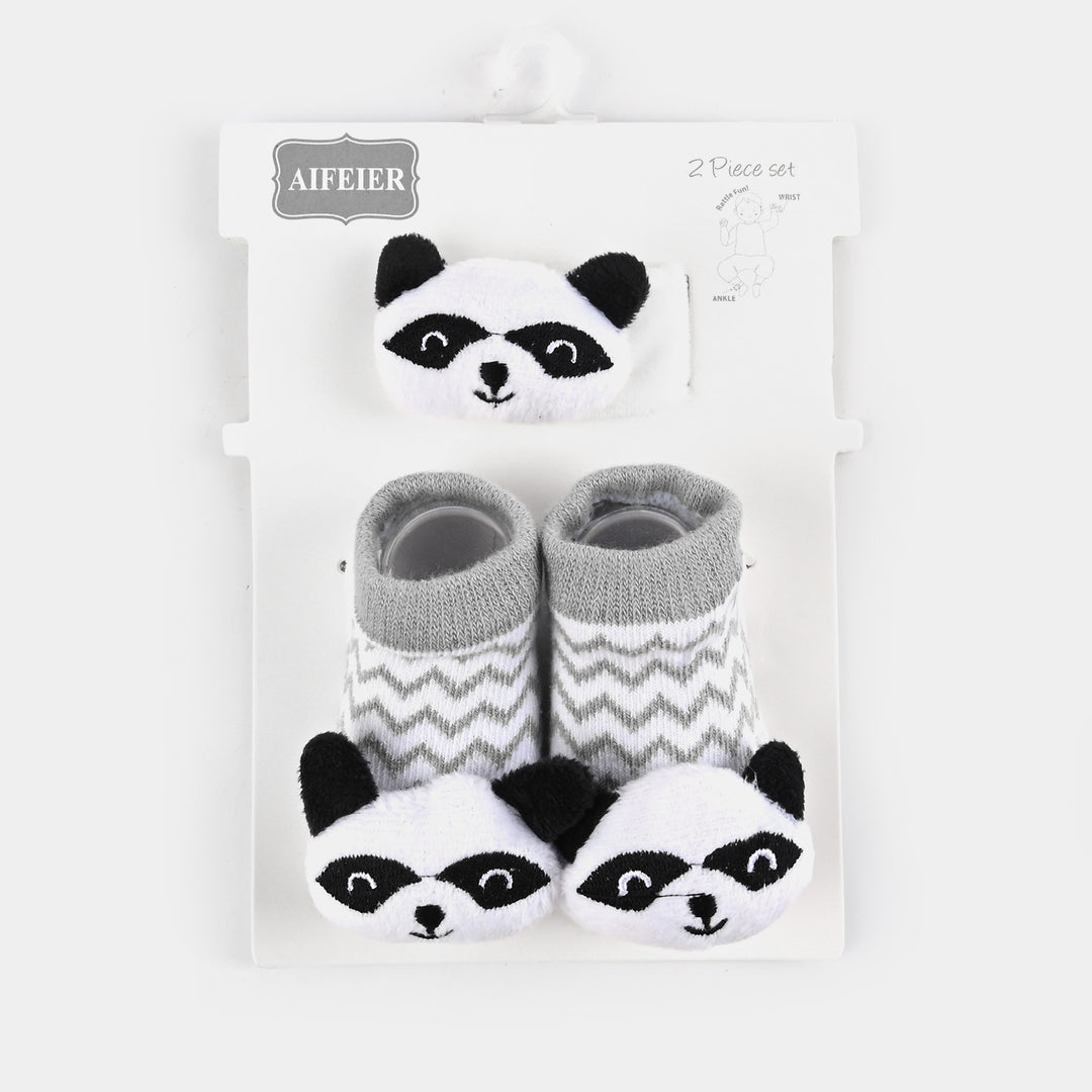 Baby Socks With Wrist Band | 0-9M