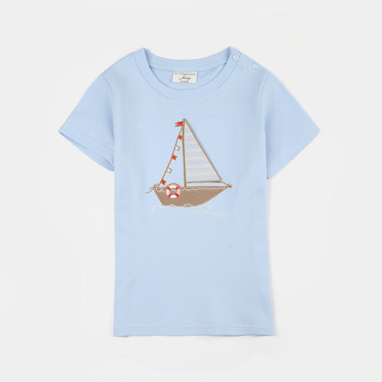 Infant Boys Jersey/Terry 2Pc Suit 287-048 E-C-BLUE