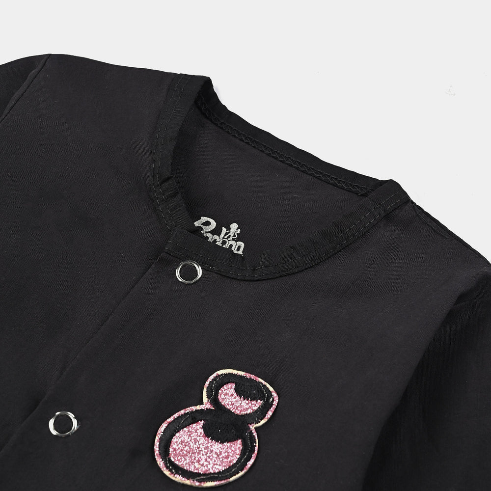 Infants Vest Glitter Eye-BLACK