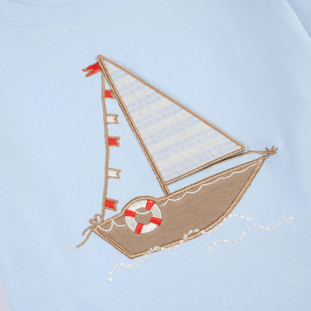 Infant Boys Jersey/Terry 2Pc Suit 287-048 E-C-BLUE