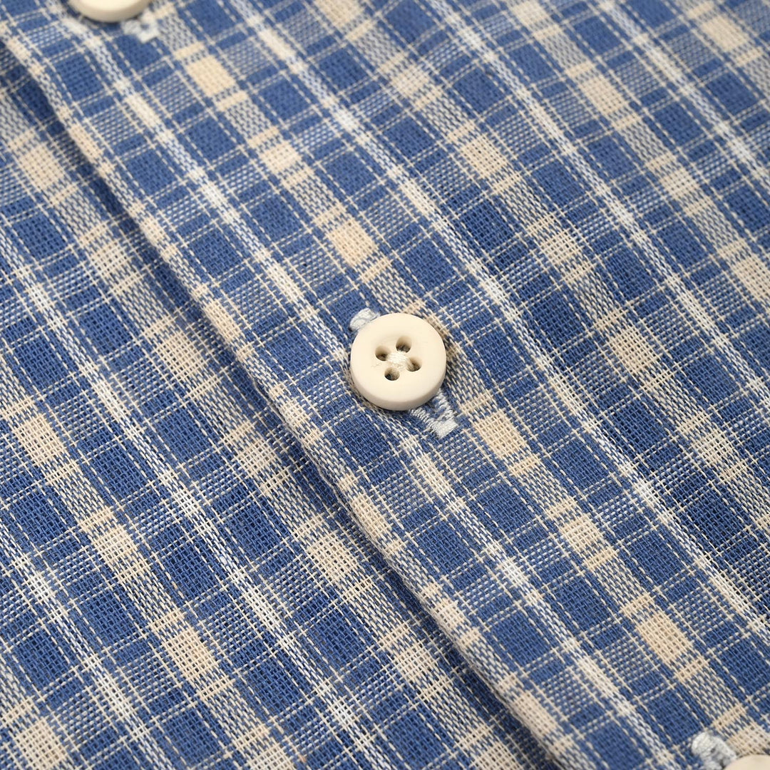 Boys Cotton Casual Shirt H/S Find Your Adventure-BLUE