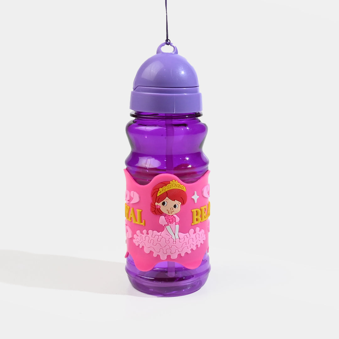 Kids Plastic Water Bottle with Carrying Strap