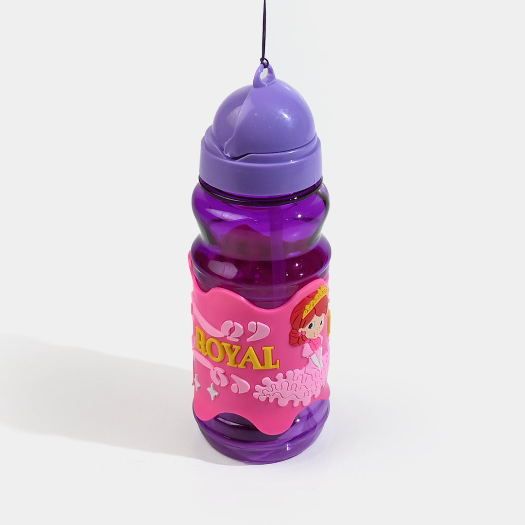 Kids Plastic Water Bottle with Carrying Strap