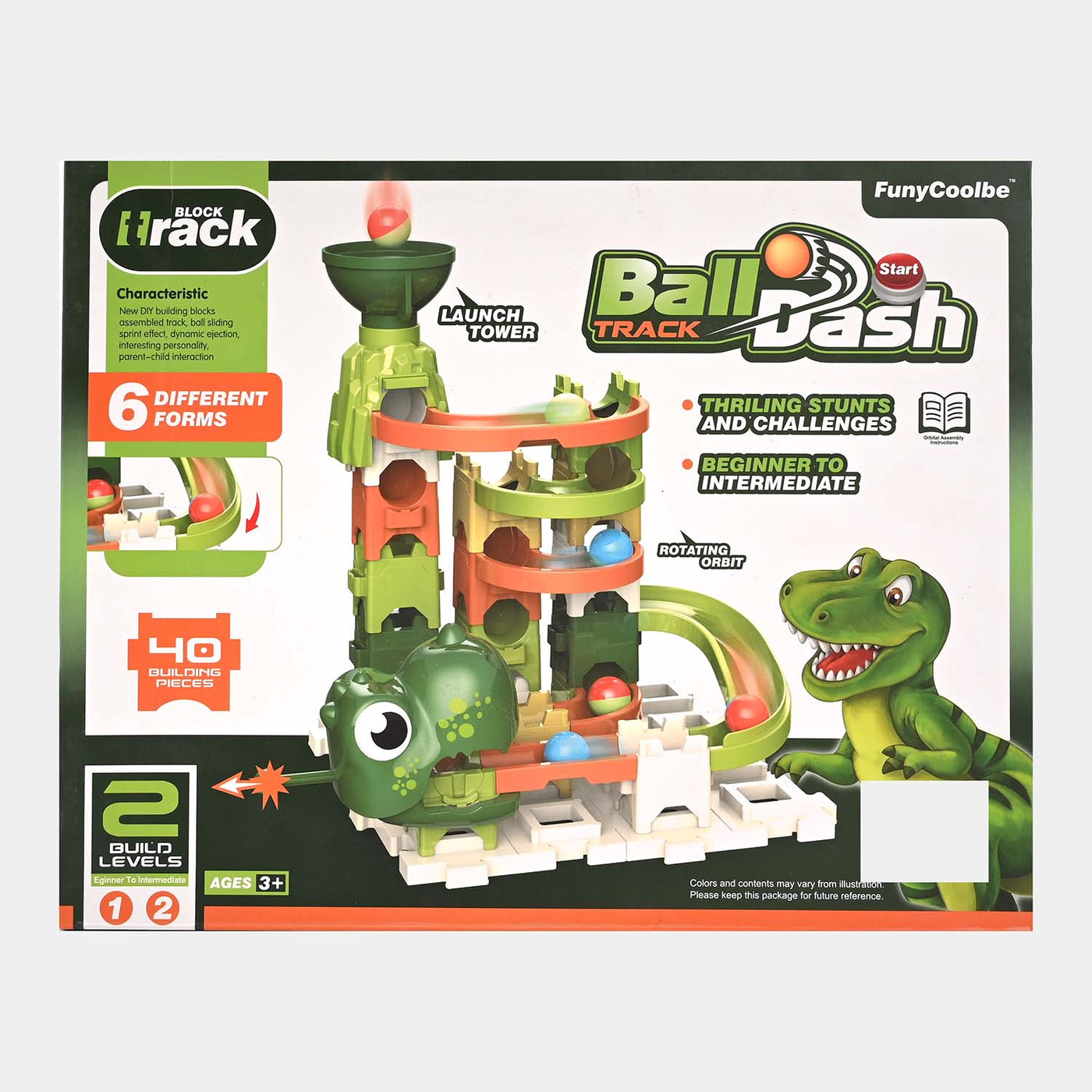 Building Blocks Dinosaur Track For Kids