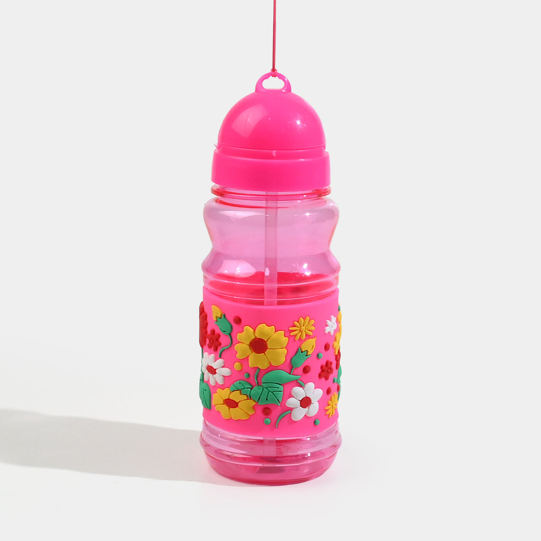 Kids Plastic Water Bottle with Carrying Strap