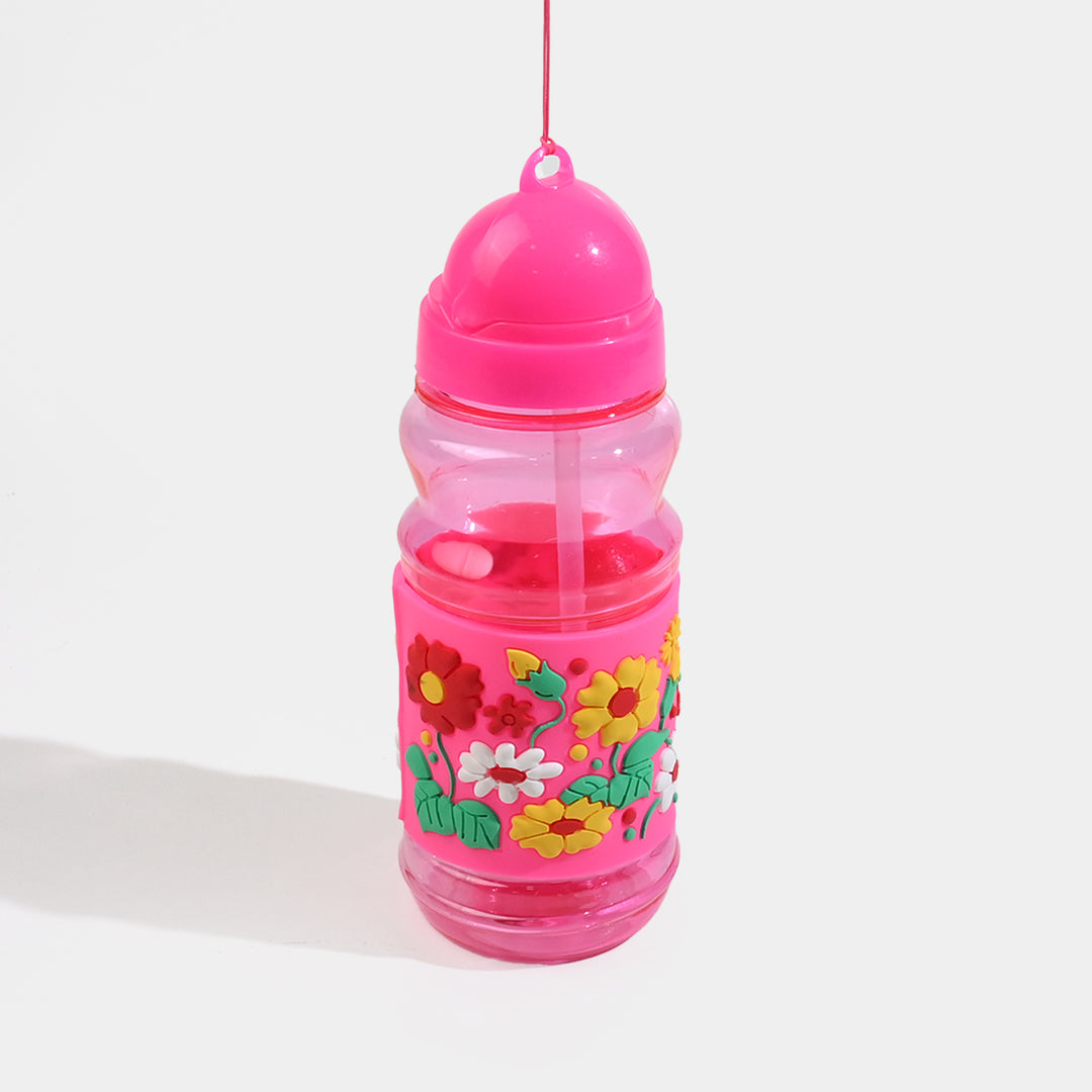 Kids Plastic Water Bottle with Carrying Strap