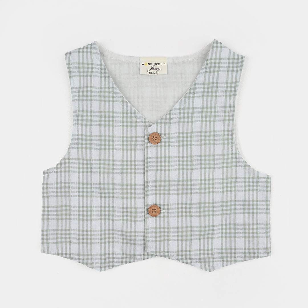 Infant Boys Jersey/Terry 2Pc Suit 294-006 E-C-GREEN