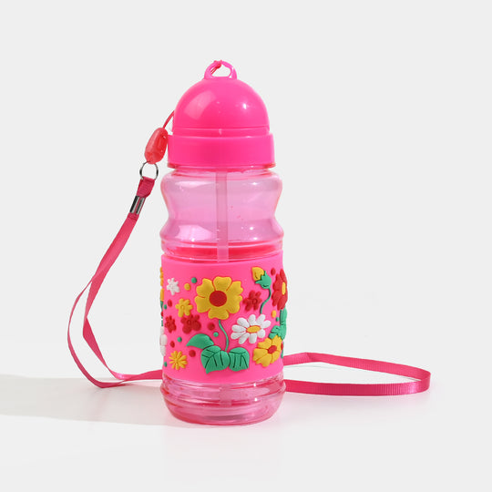 Kids Plastic Water Bottle with Carrying Strap