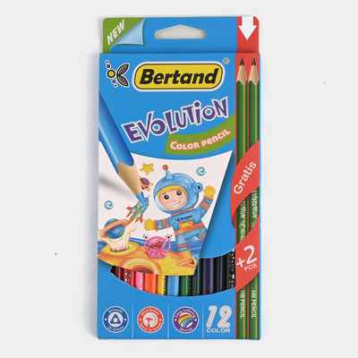 BERTAND COLORED PENCILS FOR KIDS |12 COLORS