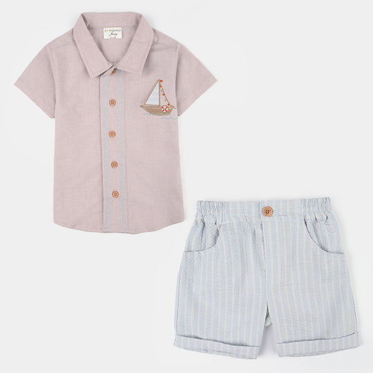 Infant Boys Jersey/Terry 2Pc Suit 287-050