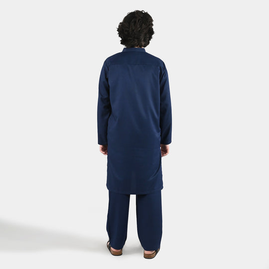 Boys Blended Suit 2 Piece (Blended) - Blue