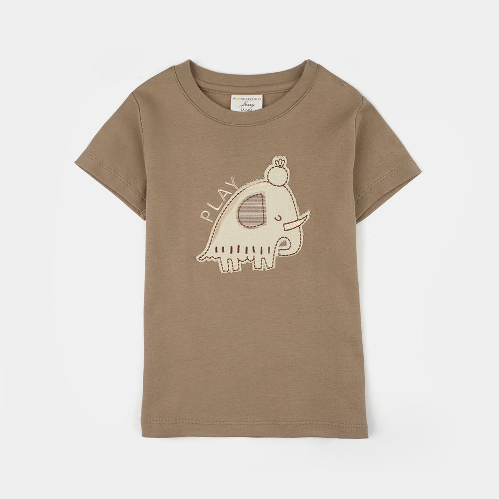 Infant Boys Jersey/Terry 2Pc Suit 287-006 E-C-BROWN