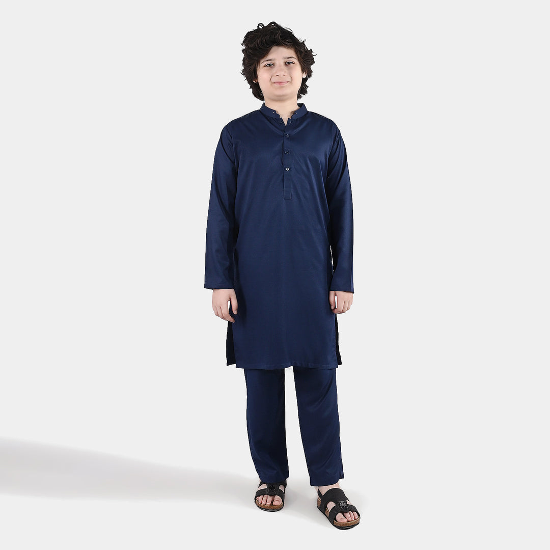 Boys Blended Suit 2 Piece (Blended) - Blue