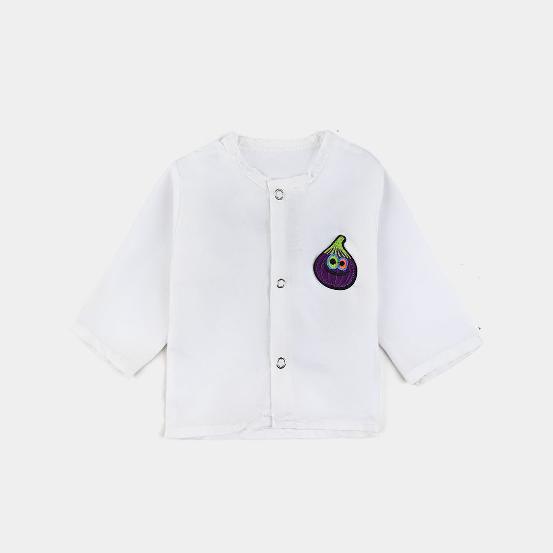 Infants Unisex Vest off white
