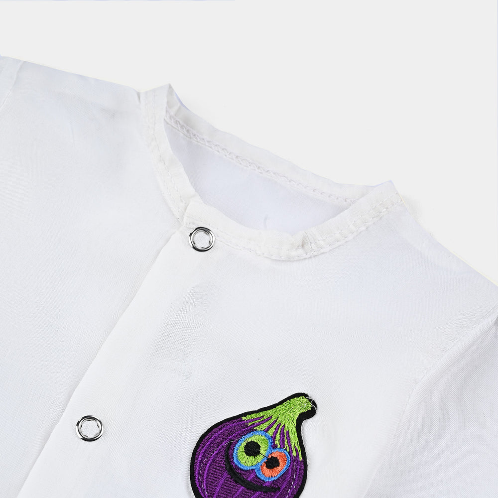 Infants Unisex Vest off white