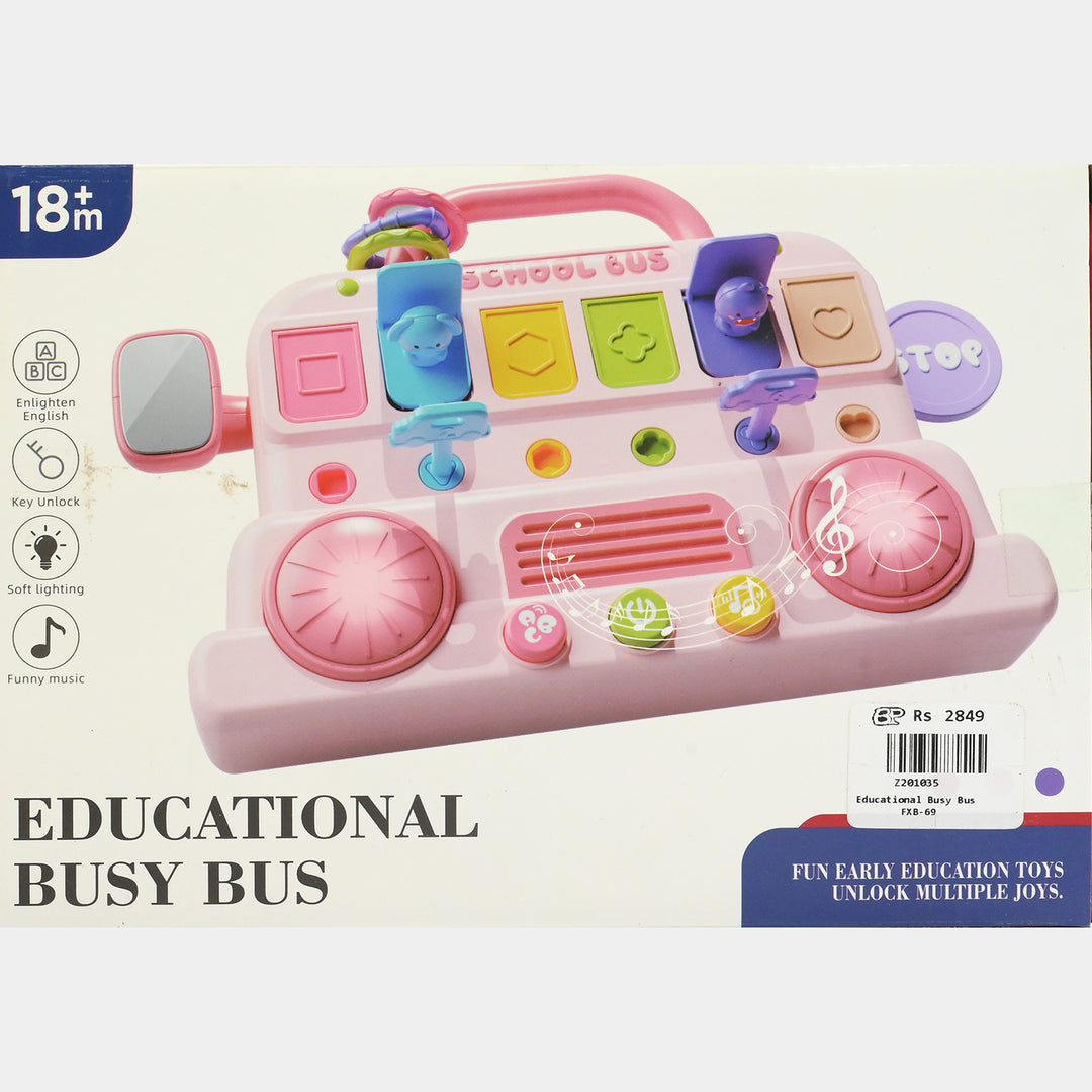 Early Educational Busy Bus for Kids