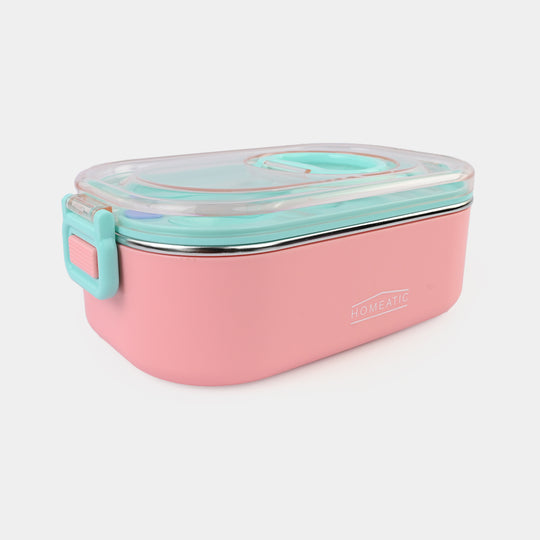Stainless Steel Lunch Box 850+150ml Pink