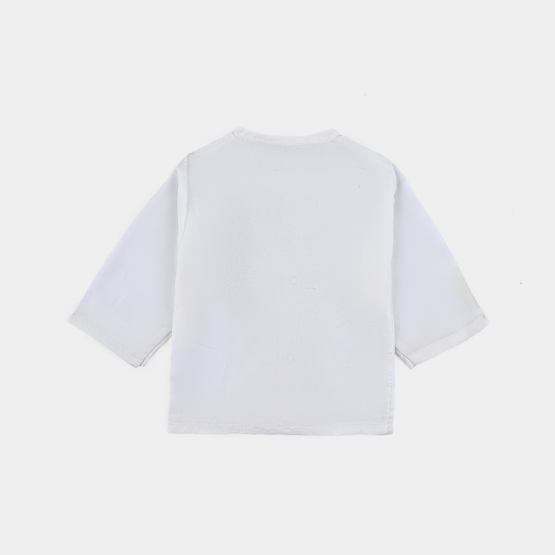 Infants Unisex Vest off white