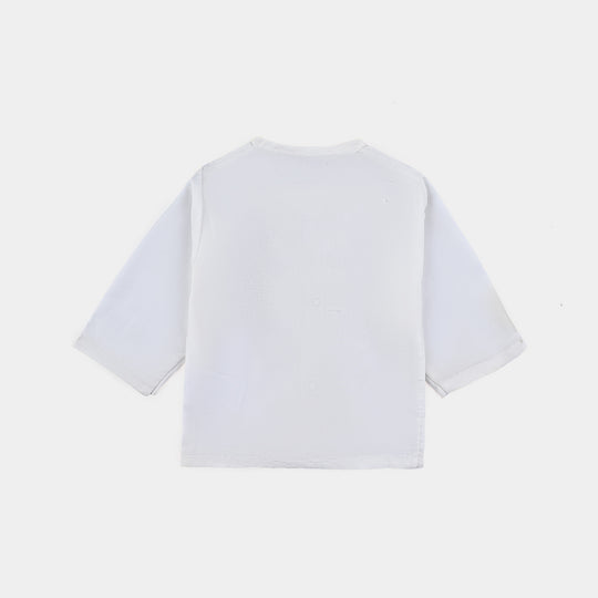 Infants Unisex Vest off white