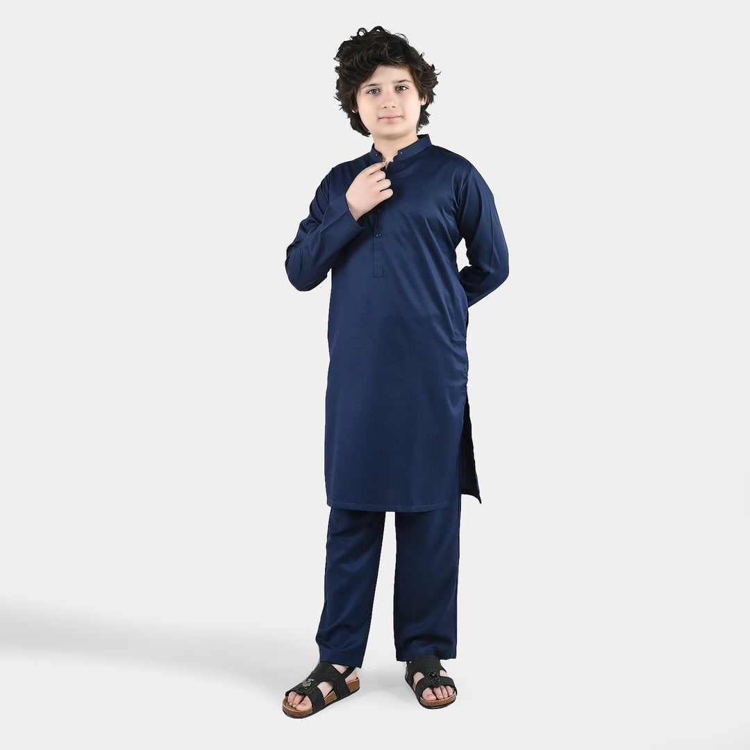 Boys Blended Suit 2 Piece (Blended) - Blue