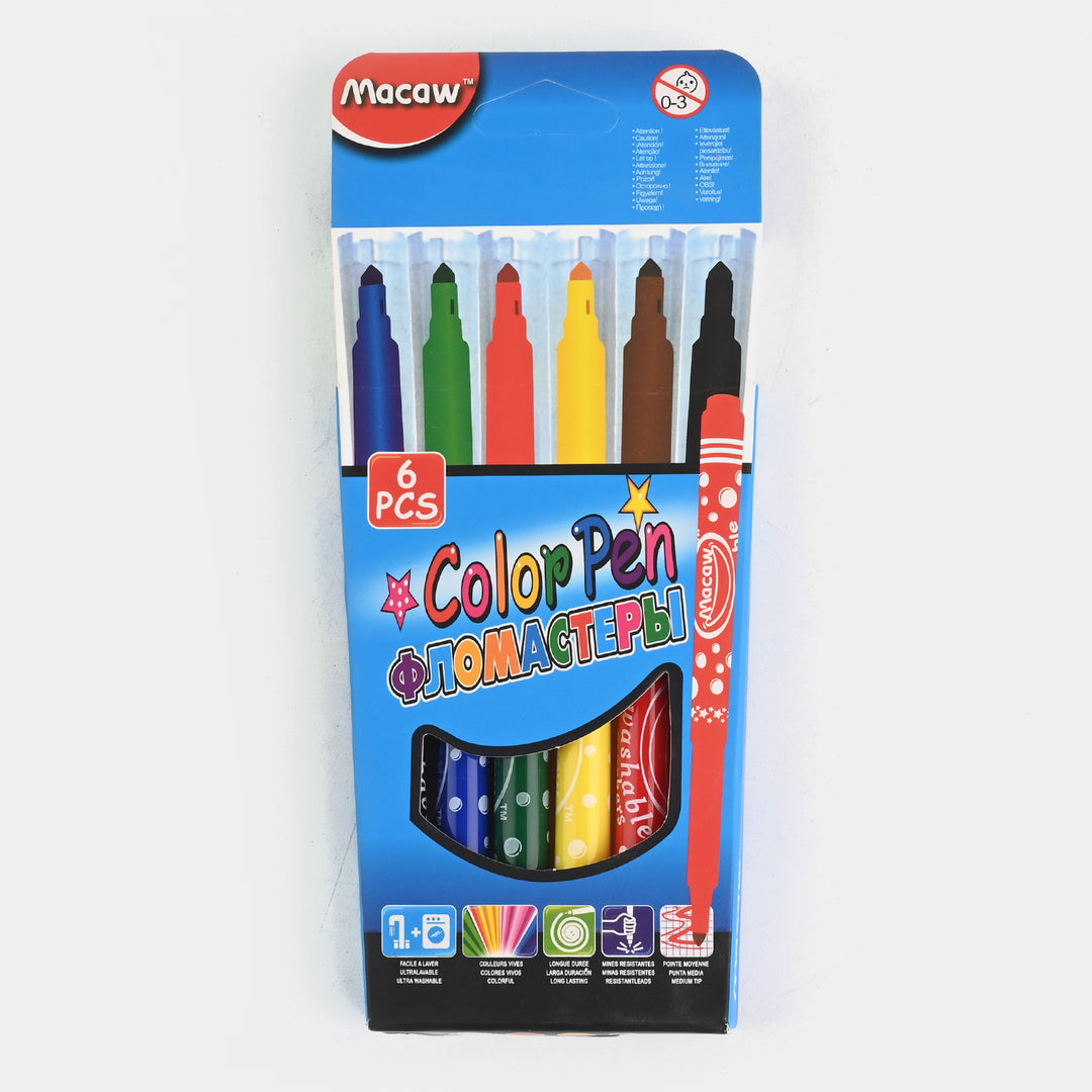 Marker Color 06Pcs Set