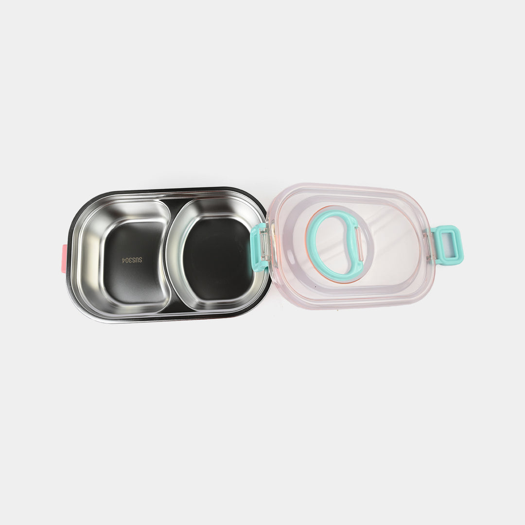 Stainless Steel Lunch Box 850+150ml Pink